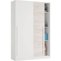 Almacenamiento Ropa Dmora Elliot 120 2 Sliding Doors Silber Kleiderschrank
