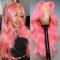 Hair Products Loyom Pink Lace Front Wig 13x4 Human Hair