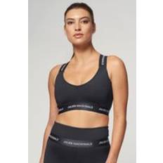 St Tropez Cross Back Bra - Mid Grey