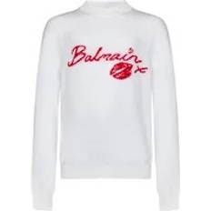 Balmain Neuleet Balmain Kiss Sweater - White