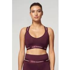 St Tropez Cross Back Bra - Burgundy