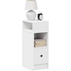 VidaXL Møbler vidaXL Med Skuffe 25 x 31 x 66 cm Hvid Sengebord