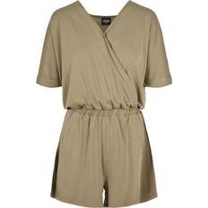 Dam - Gröna Jumpsuits & Overaller Urban Classics Overall Ladies Short Modal Jumpsuit - Khaki