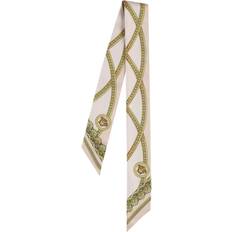 Versace Scarfs Versace La Coupe Silk Scarf - Lightgold