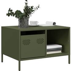 Green Coffee Tables vidaXL Olive Green 68.5 x 50 x 43.5 cm Coffee Table