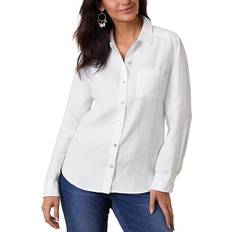 Linen Blouses Tommy Bahama Coastalina Relaxed Linen Top - White