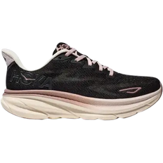 Hoka Black - Women Running Shoes Hoka Clifton 9 W - Obsidian/Quartzite