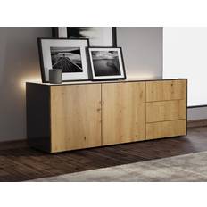 Frank Olsen Frank Olsen Black Gloss LED Sideboard