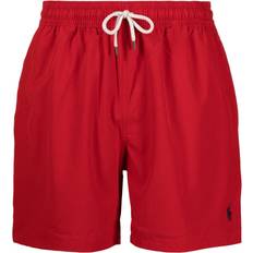 Polo Ralph Lauren Red Swimwear Polo Ralph Lauren Logo Embroidered Swim Shorts - Recycled Polyester/Spandex/Elastane