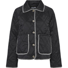 Pieces Pcnaima Quilted Stitch Detail Jacket - Black