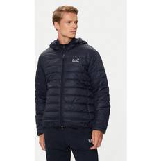 Unisex Jackets EA7 Emporio Armani Quilted Jacket with Hood - Blue