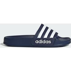 Chaussures de Plage Shower Adilette - Dark Blue/Cloud White