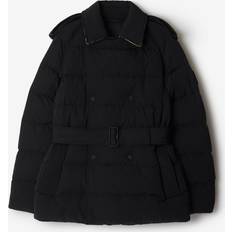 Burberry Frakker Burberry Short Nylon Puffer Coat - Black/Sand