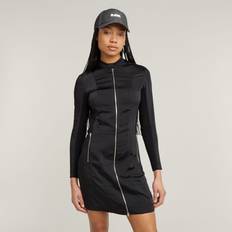 G-Star Moto Fitted Dress - Black