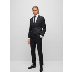 Herr - Svarta Kavajer Boss Black Huge Slim Fit Wool Blazer -