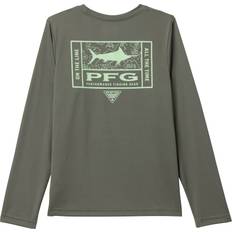 Protección UV Camisas Columbia Terminal Tackle PFG Line Time Long Sleeve Shirt - Green