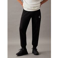 Calvin Klein Herren Hosen Calvin Klein Fleece Monogram Joggers - Black