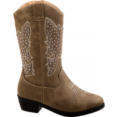 Riding Shoes Children's Shoes Kensie Girl's Embellished Western Boot - Taupe