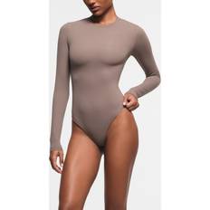 Fabric - Women Bodysuits Skims Long Sleeve Crew Neck Bodysuit - Deep Neutral