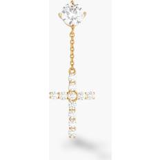 Jaxxon Earrings Jaxxon Hanging Cross Stud Gold Earring