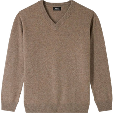 Men - V-Neck Jumpers A.P.C. Dany Sweater - Heather Putty