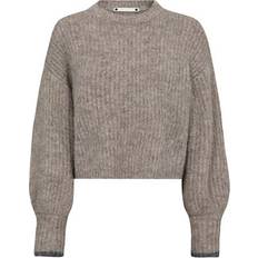 Co'Couture M Overdele Co'Couture Coralie Crop Knit Sweater - Walnut