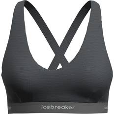 Merino Wool Bras Icebreaker Cool-Lite Sprite Racerback Bra - Grau