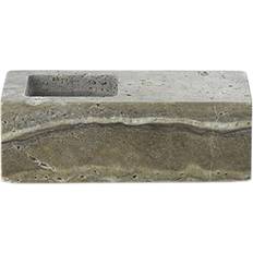 Normann Copenhagen Ljusstakar, Ljus & Doft Normann Copenhagen Even Silver Travertine Värmeljuslykta 5cm