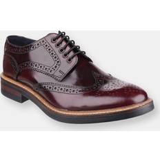 Base London Mens Shoes - Bordeaux Hi Shine Red