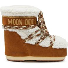 Acrylic Boots Moon Boot Shearling Lace-Up Boots - Brown