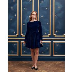 Sister Jane Ballroom Velvet Mini Dress - Navy