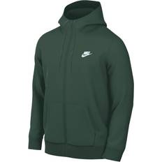 Fir Nike Sportswear Club Fleece Men's Full Zip Hoodie - Fir/Fir/White