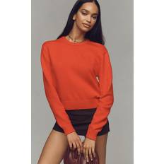 Good American Tops Good American Cozy Crew-Neck Pullover Sweater - Red