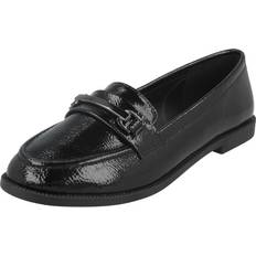 Down To Earth Ladies Loafers - Black