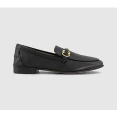 Felipa Trim Leather Loafers - Shiny Black
