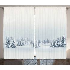 Curtains & Accessories Ambesonne Winter Curtains 2 Panel