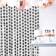 Black Doorway Party Curtains Efavormart Black Star Chain Foil Fringe Door Window Curtain Party Backdrop Metallic Gold Tinsel Streamer Party Decor 3ftx6.5ft