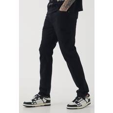 boohooMAN Tall Slim Rigid Jean - Black