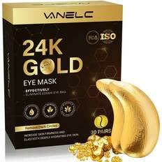 Wrinkles Eye Masks Vanelc 24K Gold Eye Patches 30 Pairs