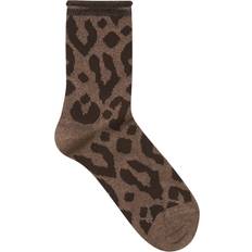 B.Young Underkläder B.Young Dame Strømper BAWLI - Copper Leopard Mix