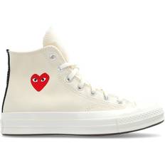 Comme des Garçons Shoes Comme des Garçons Play High Top Converse Chuck 70 Sneakers - Beige
