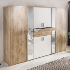 Natur Kleiderschränke WIMEX Odessa Oak/White Kleiderschrank 270x208cm