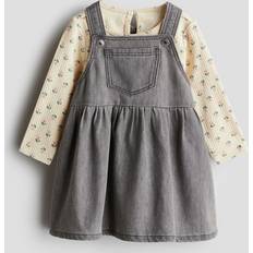 Other Sets H&M Baby Top and Dress Set - Grey