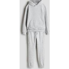 H&M Boys 2-Piece Cotton Jersey Set - Grey