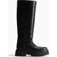 H&M Chunky Knee-High Boots - Black