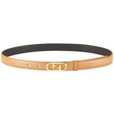 Fendi Kläder Fendi O'Lock Leather Belt - Caramello