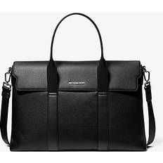 Michael Kors Briefcases Michael Kors Cooper Pebbled Leather Briefcase Black (ONE SIZE)