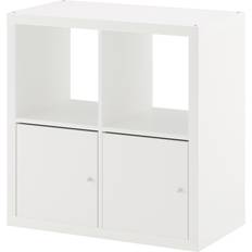 Luckor Hyllsystem Ikea Kallax White Hyllsystem 77x77cm