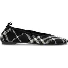 Burberry Women Ballerinas Burberry Check Knit Baby Ballerinas - Black/Calico