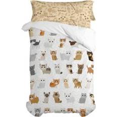 HappyFriday Mr Fox Cats Set Single 2 Pieces Duvet Cover Multicolor